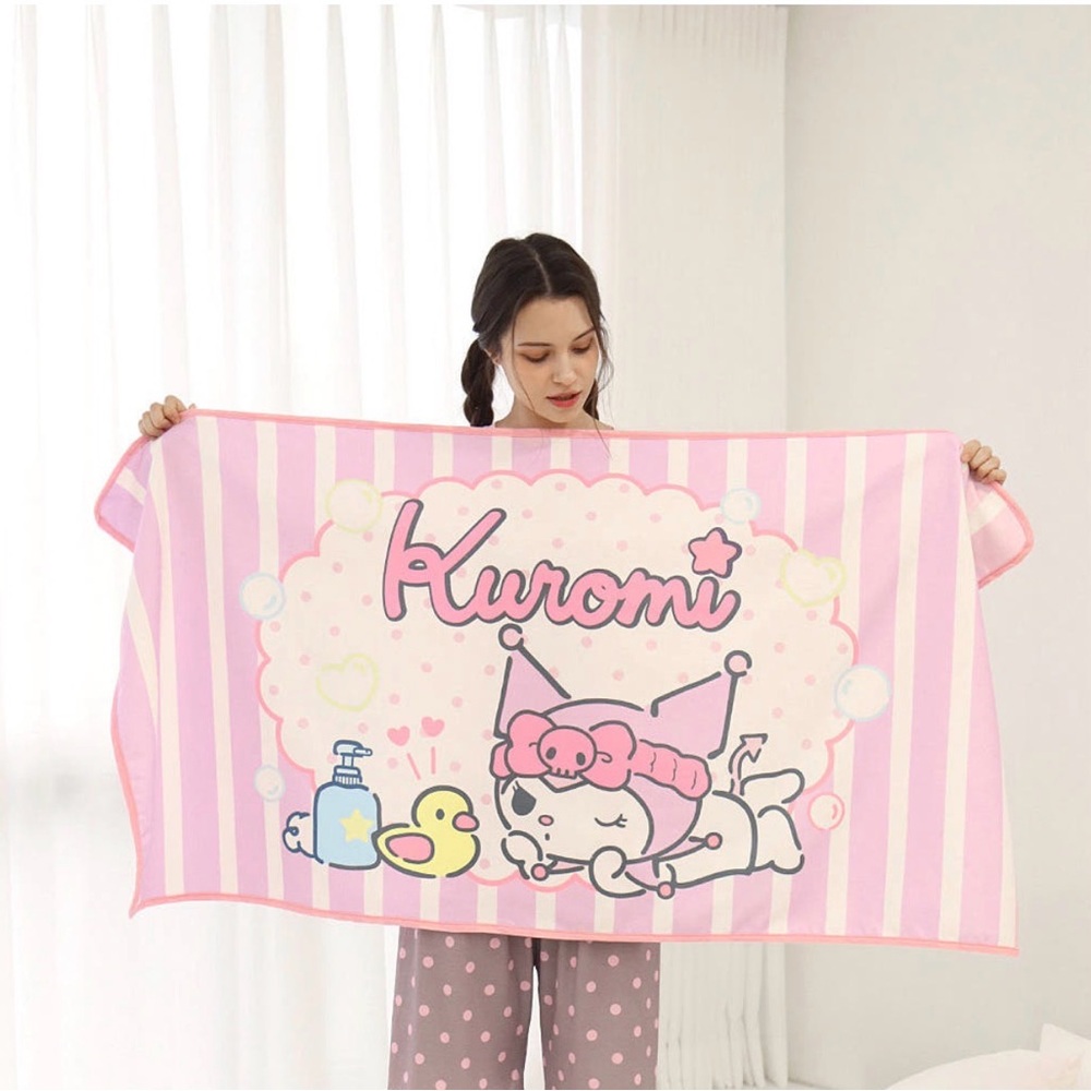 Sanrio Pink Kuromi Towel soft